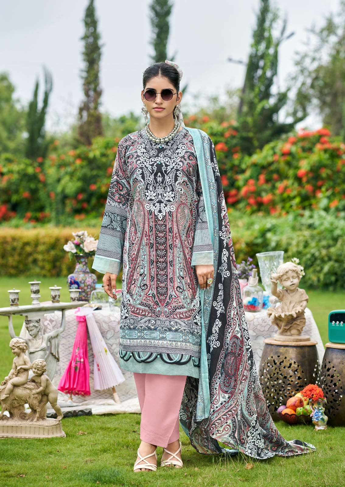 ISHAAL PRINTS GULMOHAR VOL 42 LAWN COTTON SALWAR SUIT WITH COTTON DUPATTA SET EXPORT ISHAAL PRINTS GULMOHAR VOL 42 LAWN COTTON SALWAR SUIT WITH COTTON DUPATTA SET EXPORT